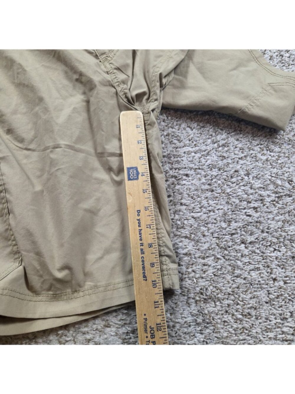 Lee Extreme Motion Cargo Shorts Mens 42 Beige Tags - Picture 4 of 6